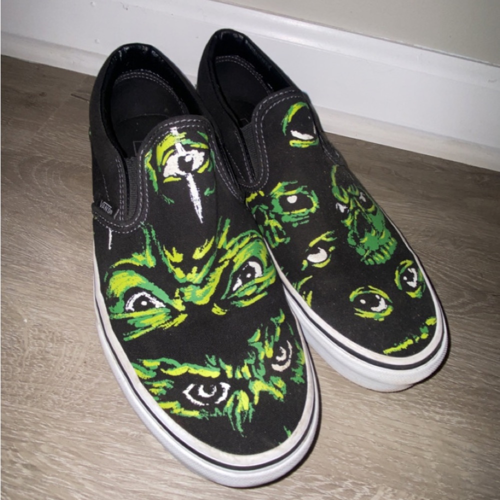 Vans Classic Slip-0n Eyes In The Dark Black/Multi Men Sneaker
